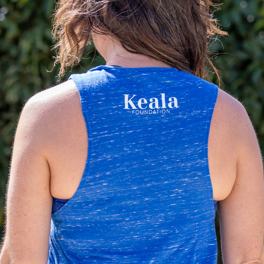 Keala Sunset Royal Blue Women's Muscle Tank